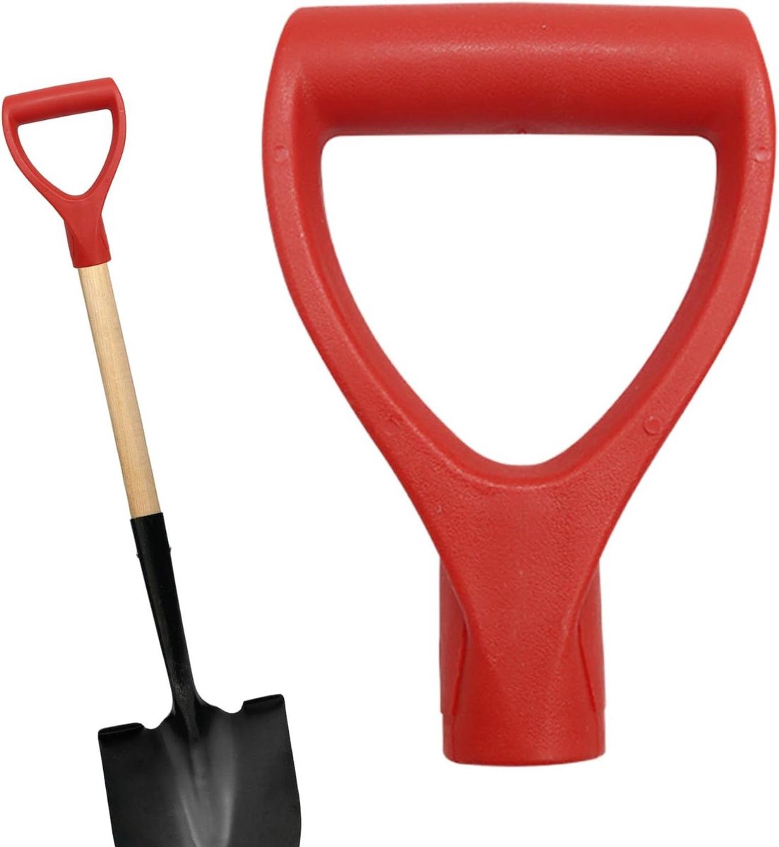 Sneeuwschep Handvat - Ergonomische Greep - Buitenonderhoud Tuin - Tijdbesparende Installatie - 34 mm Diameter - Zwart