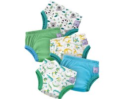 Set van 5 herbruikbare zindelijkheidsbroekjes in Fauna| Sneller en met vertrouwen zindelijk worden | Bambino Mio®