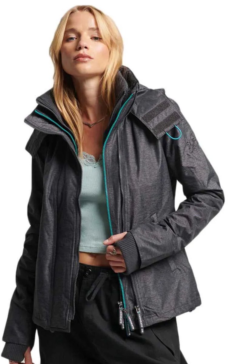 Superdry Pop Zip Hood Arctic Windcheater Jas M Vrouw Groen