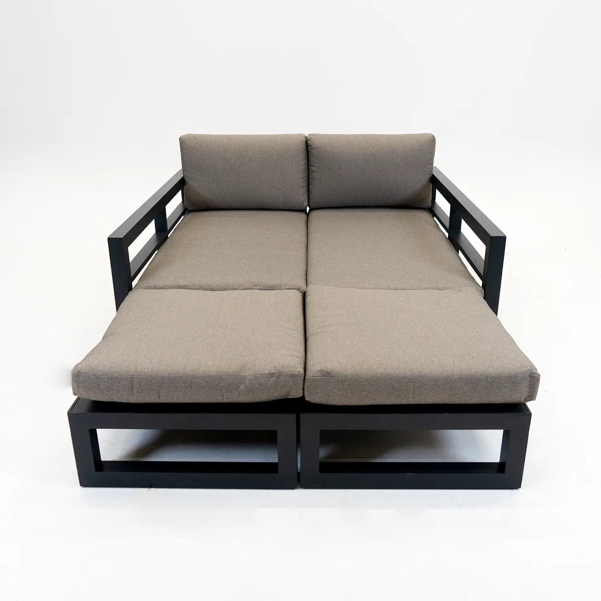 Vita Grosso 4-zits bank + 2x hocker antraciet