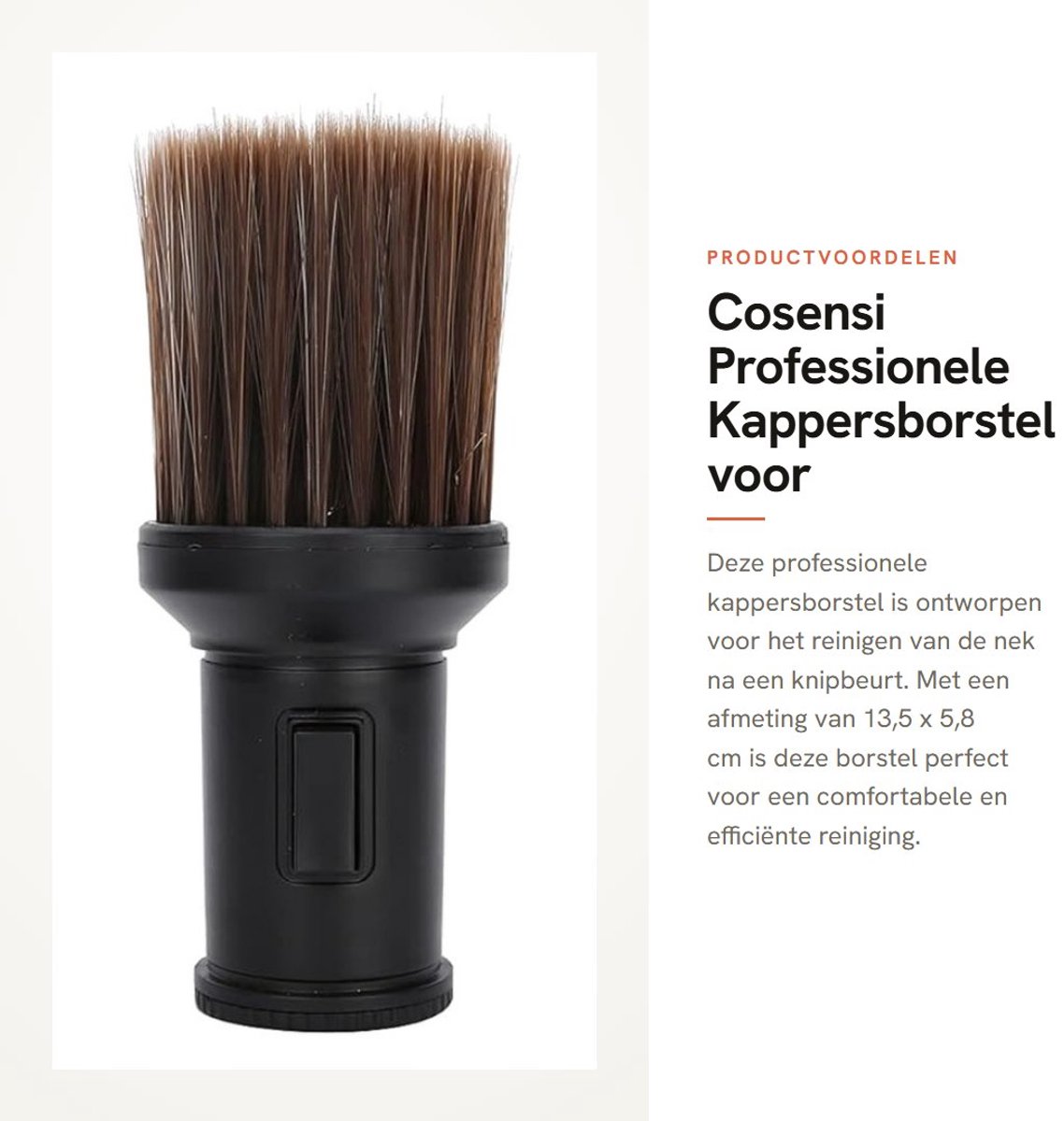 Dailygoods- Halsstofdoek Professionele Kappersreiniging - Nekborstel - Kappersborstel - Haarborstel - Duurzaam - Afneembaar Ontwerp