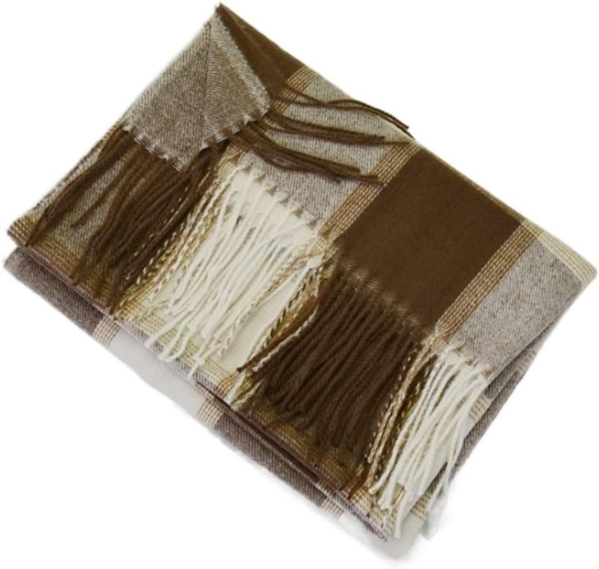 Winter Sjaal - Warme Dames Sjaal - Warm Blijven - Zachte Plaid Stijl - 190x70cm - A