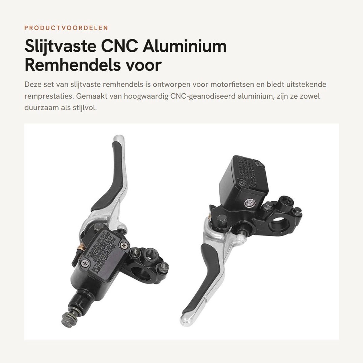 Dailygoods- Remhendel Vervanging - Slijtvaste CNC Aluminiumlegering - Motorremhendel - Geschikt voor YQ50/Aerox 1997-2013 - M10 Montagebasis - Uitstekende Remprestaties - Motorrem