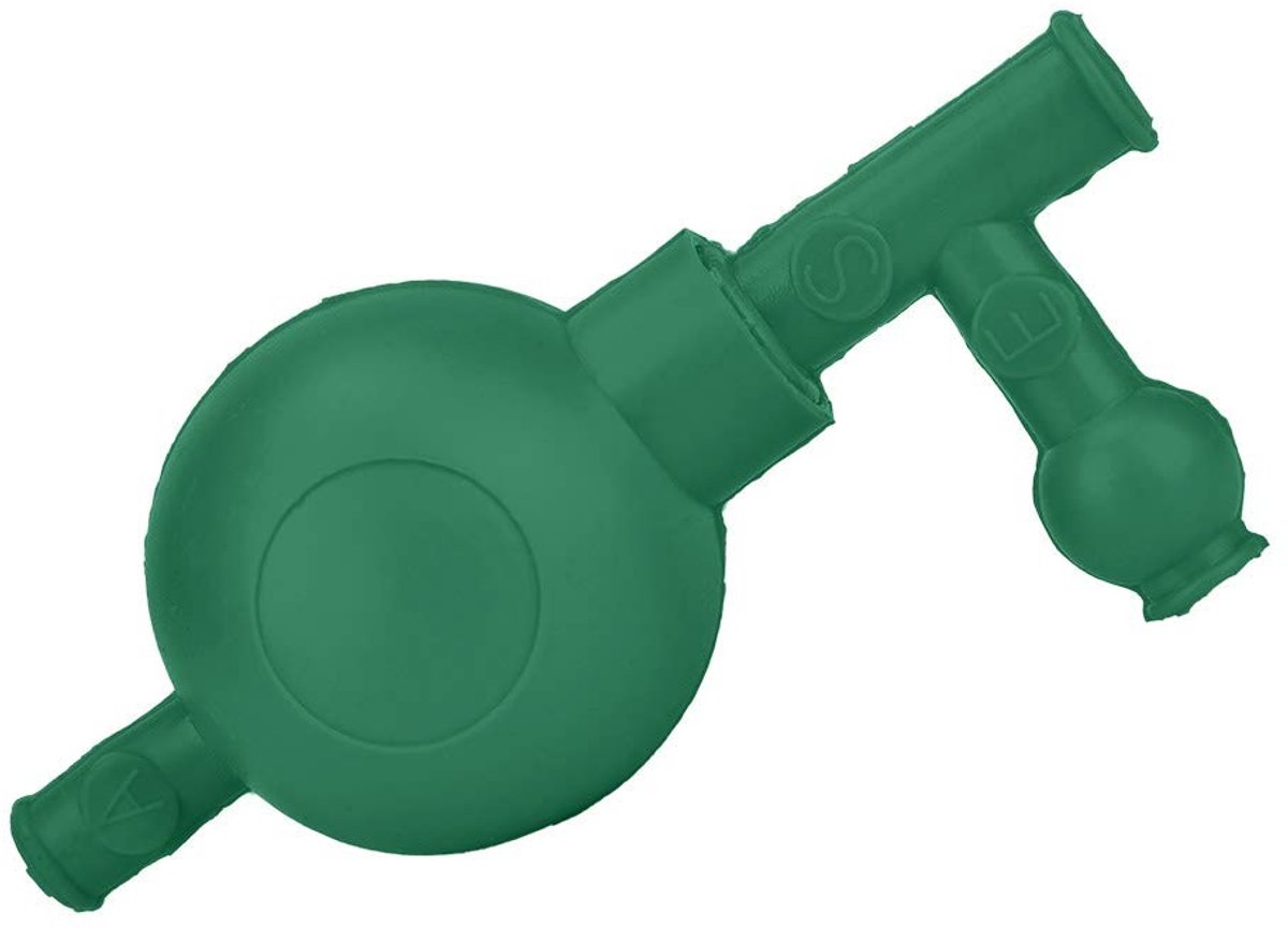 Dailygoods- Pipetvuller Rubberen Zuigbol - Veilige Druk - Kwantitatieve Pipet - Geschikt voor Laboratoria - Eenvoudig te Gebruiken - Lichtgewicht 47 g