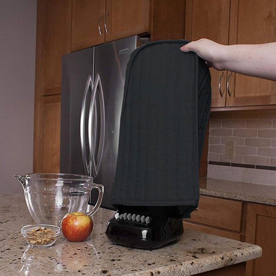 Blender Stofkap - Apparaat Beschermhoes - Keuken Organisatie - Wasbaar Vlekbestendig - 24.99 x 23.01 x 4.7 cm - Zwart — afbeelding 2