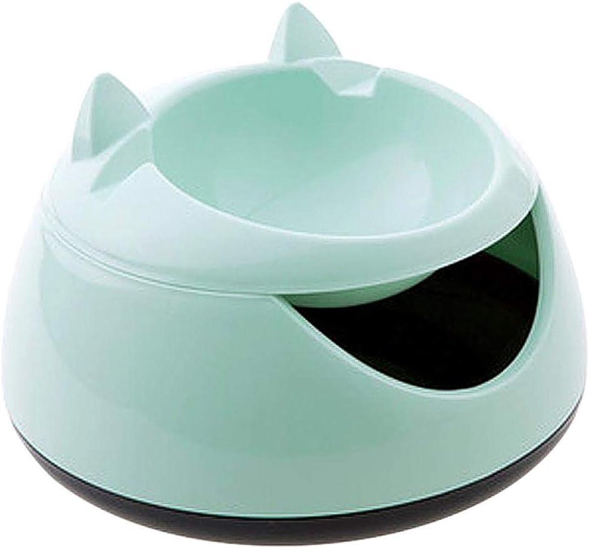 Hondenkom Dubbel - Voerbak Waterbak - Huisdieren Voeren - Niet Kantelbaar Design - 215 x 175 x 14 cm - Groen