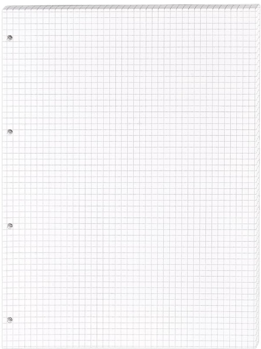 Dailygoods- Collegeblokpapier 360 Vellen - Gelinieerd Los Papier - Navulbladen voor 4 Ringen - Briefpapier voor Kantoor/School - 29 x 21 cm - Wit met Bloemenpatroon - Losbladpapier