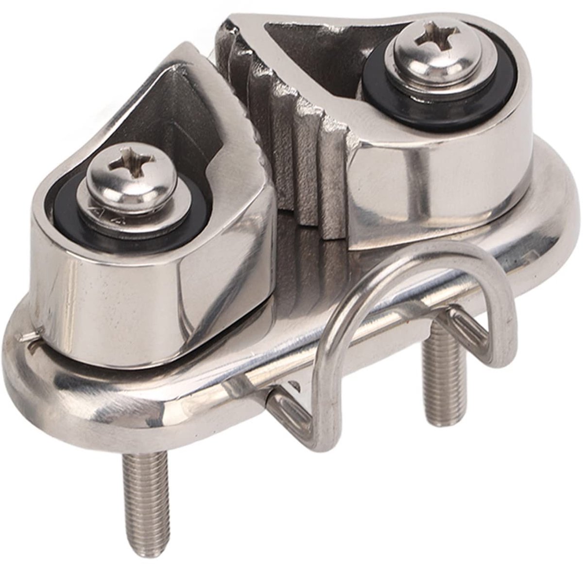 Dailygoods- Bootdraadschoenplaat 316 Roestvrij Staal - Cam Cleat - Draadleidende Ring - Spiegelgepolijst - Lichtgewicht - Duurzaam oppervlak