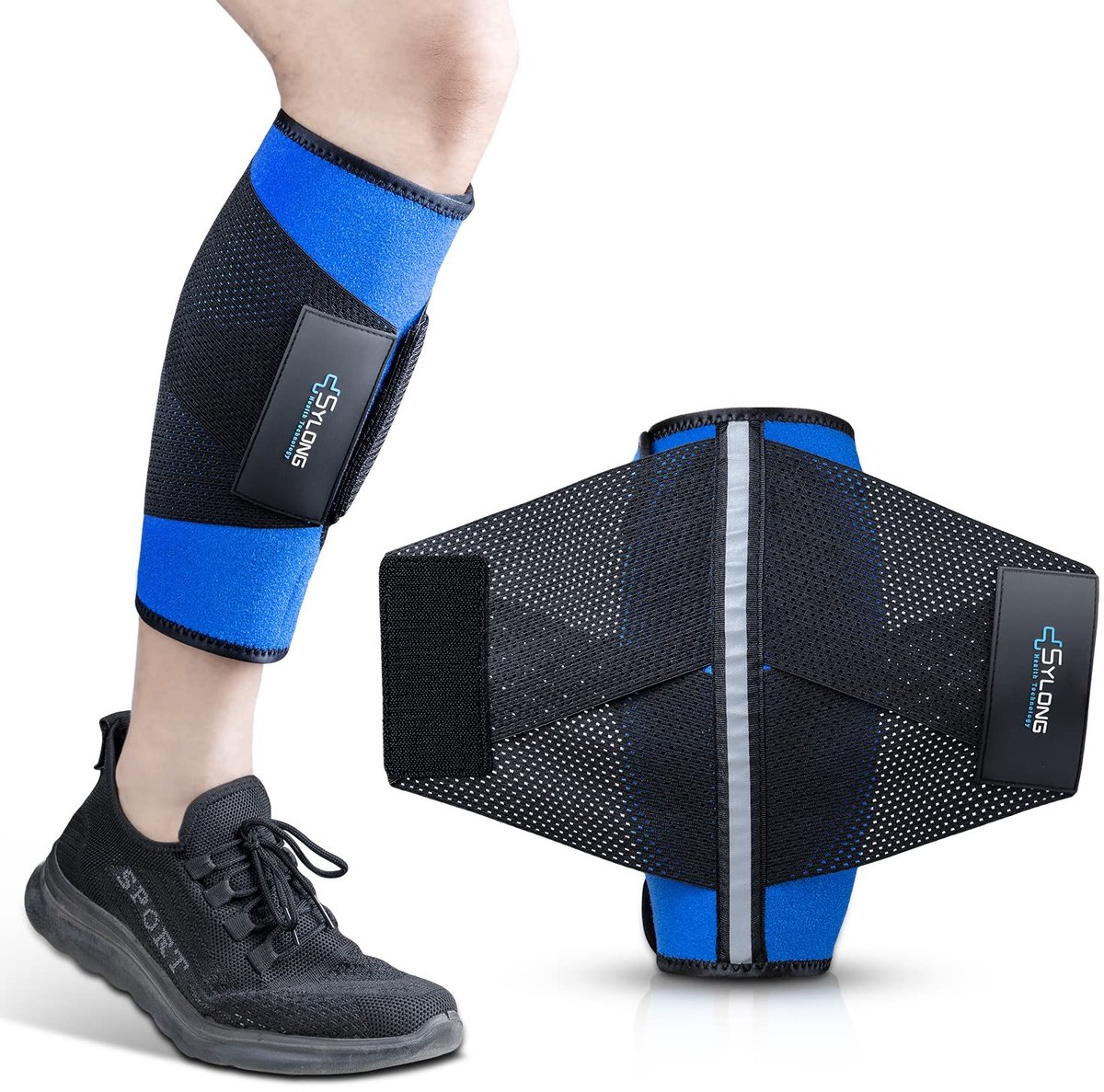 Kuit Brace Verstelbaar – Compressie Bandage tegen Kuitkramp - Compressiesok tegen Spataderen en Spierpijn
