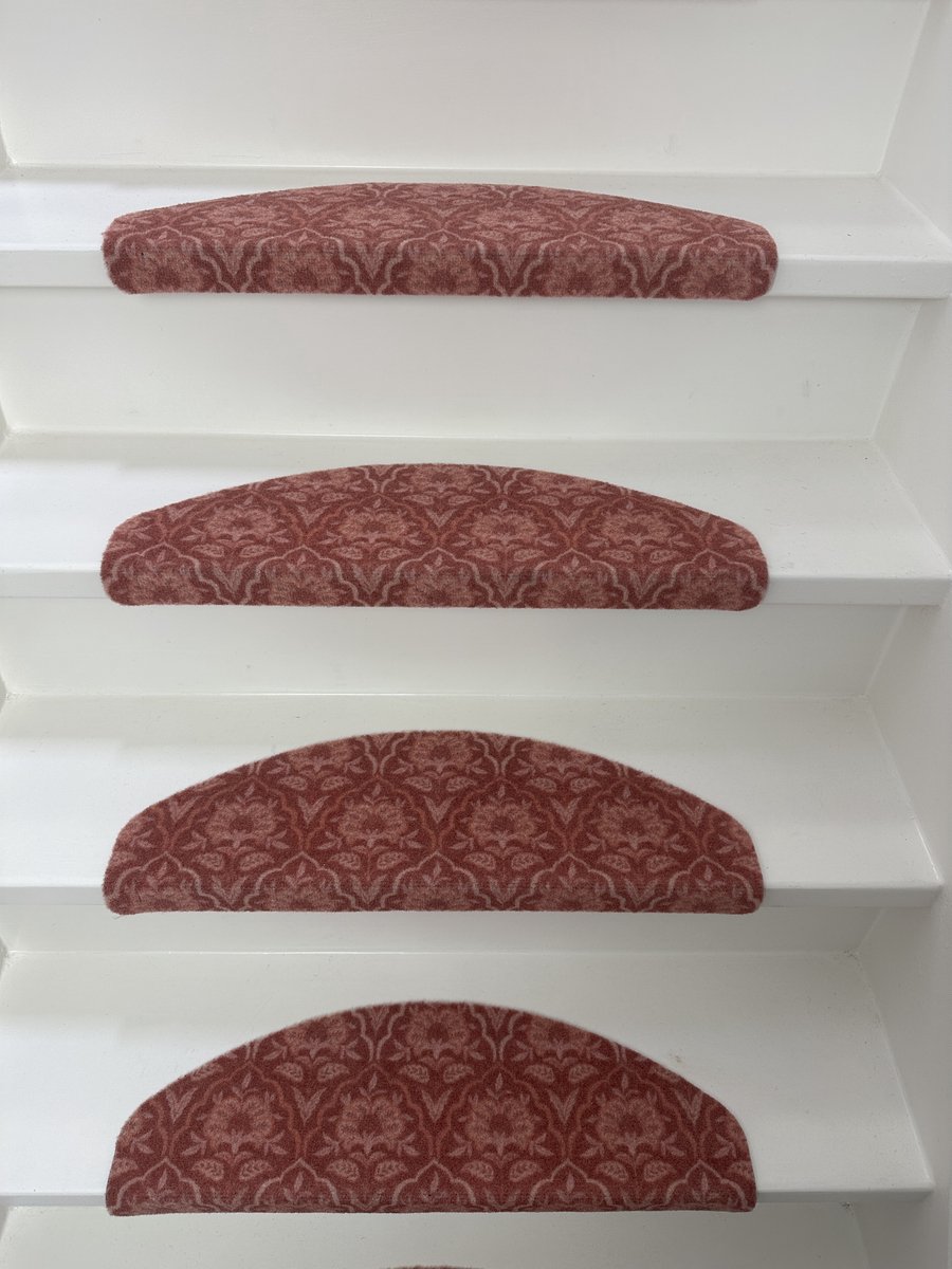 Trapmatten - Stairkiss Royal Bloom - 13 stuks - 56x17x3,5cm - halve maantjes