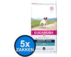 5x Eukanuba - Dog Adult Jack Russel Terrier Chicken - Hondenvoer Droogvoer - 2 kg