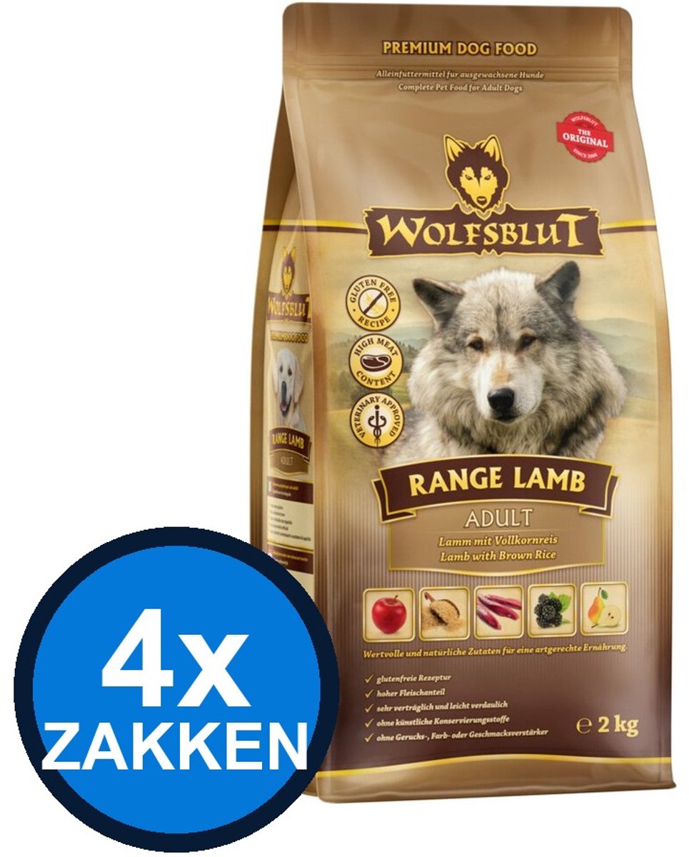 Wolfsblut Wolfsblut - Adult Range Lamb - Hondenvoer Droogvoer - 2 kg