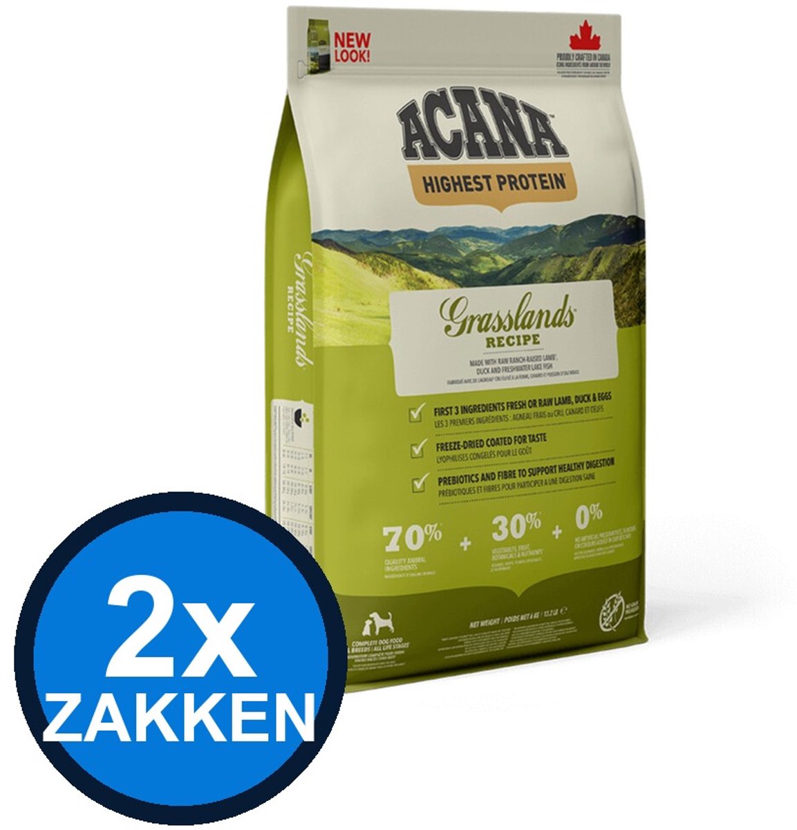 Acana Acana - Grasslands Duck, Chicken & Egg - Kattenvoer Droogvoer - 4.5 kg