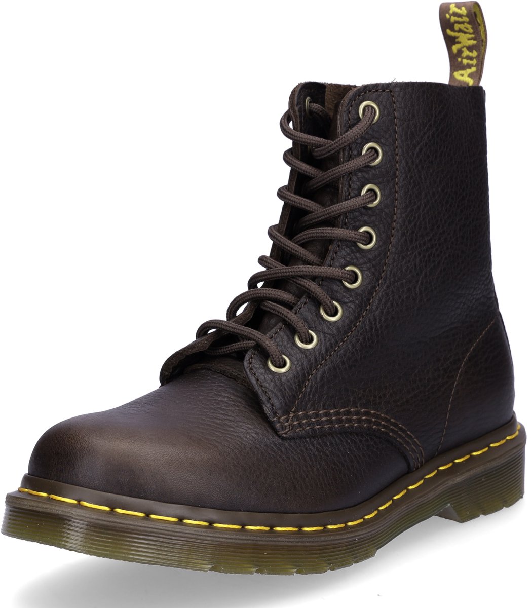 Dr. Martens dameslaarzen met veters donkerbruin