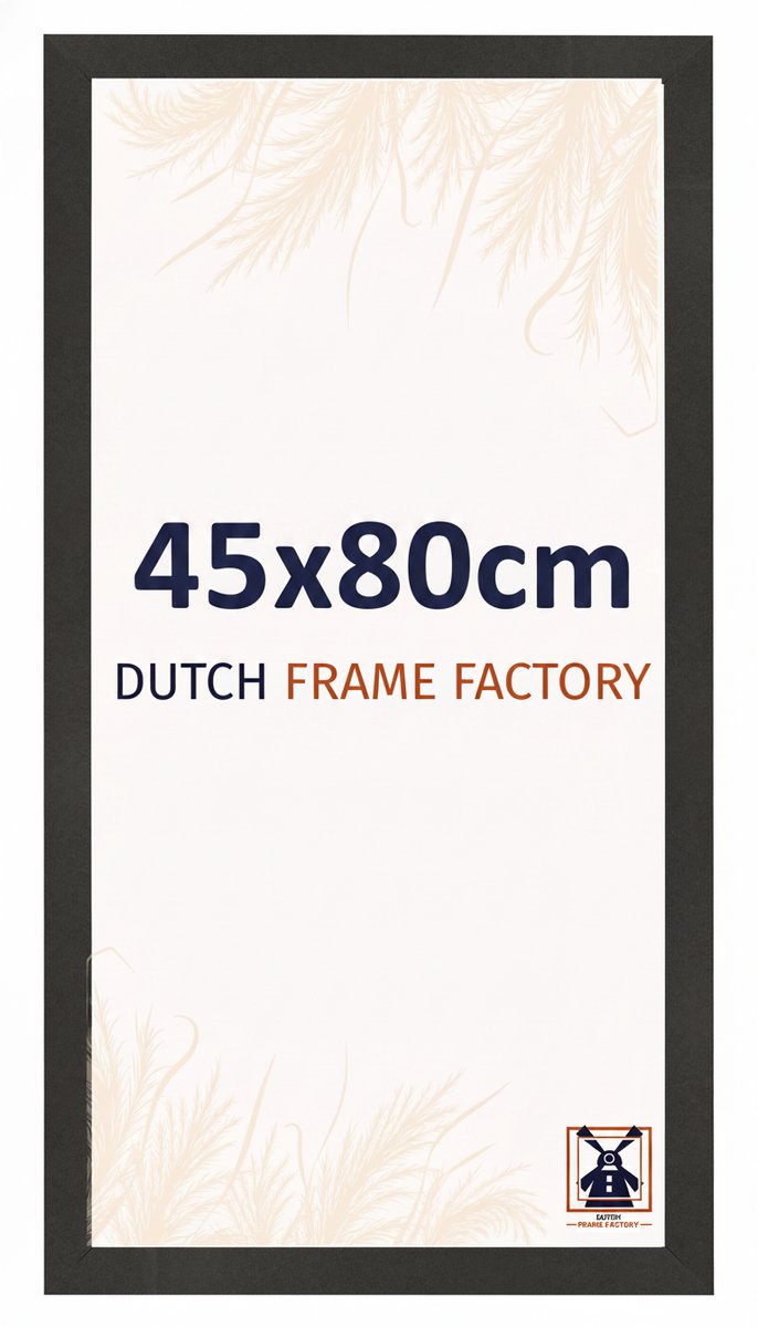 Fotolijst 45x80 cm - MDF - Zwart Mat - Benno