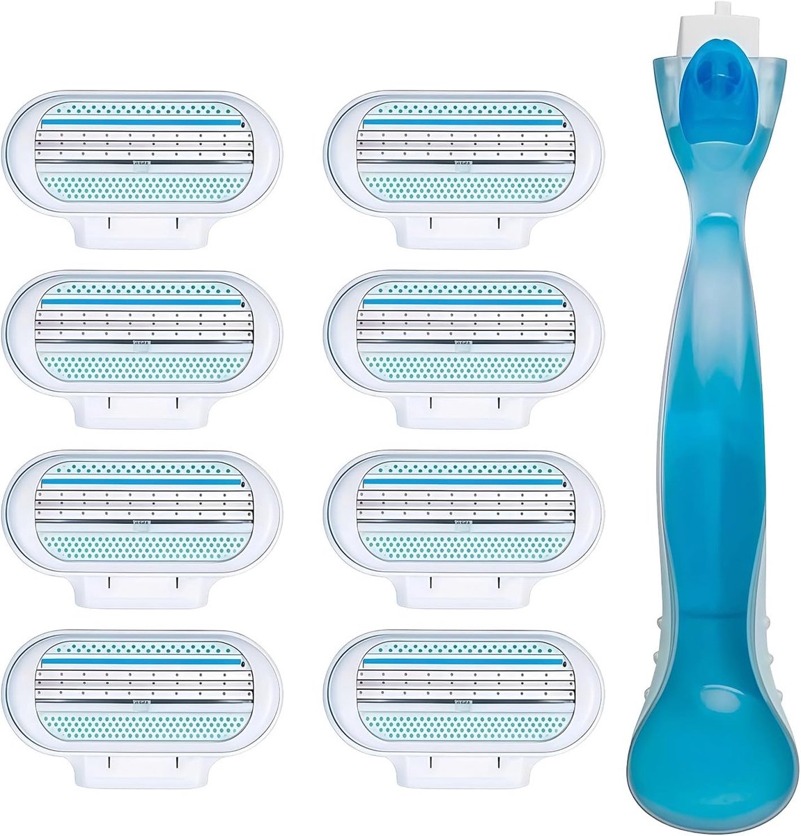 Vervangende Scheermesjes voor Dames - 8 Stuks - Voor Gevoelige Huid - Langdurige Scherpte - Voor Benen en Oksels