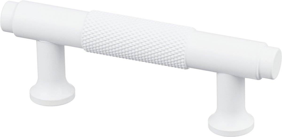 Handgreep Wit - diamond cut - 64mm/98mm