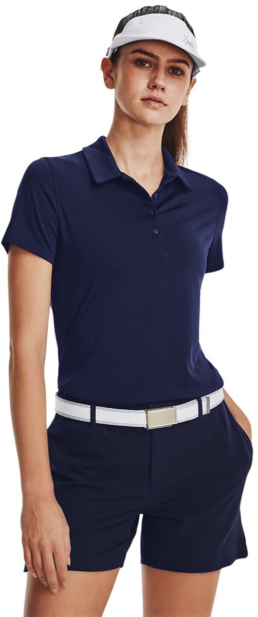 Under Armour Golf Playoff Korte Mouw Poloshirt Voor Dames Blauw S van Under Armour — afbeelding 5