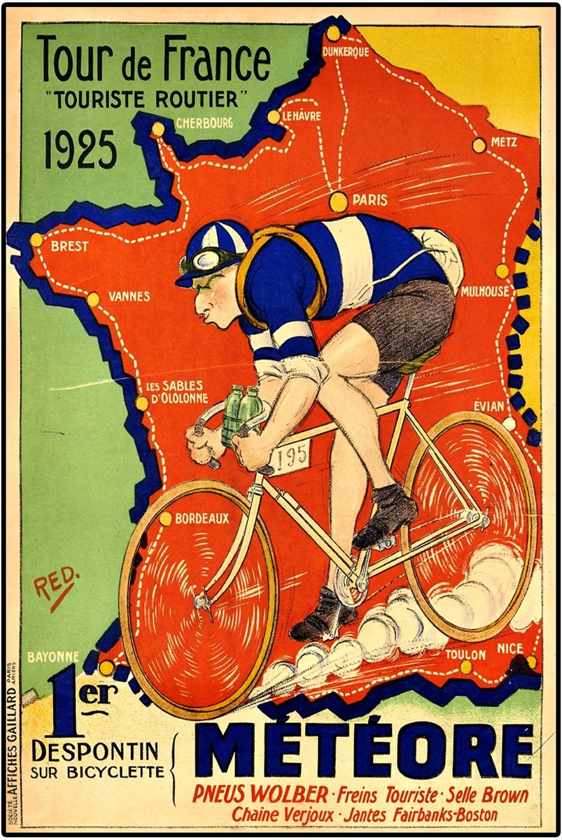 Dailygoods- Poster A3 Vintage Tour De France - Retro Foto - Wanddecoratie - Zwart-Wit Print - Hoogwaardig Fotopapier - Professionele Beeldverwerking