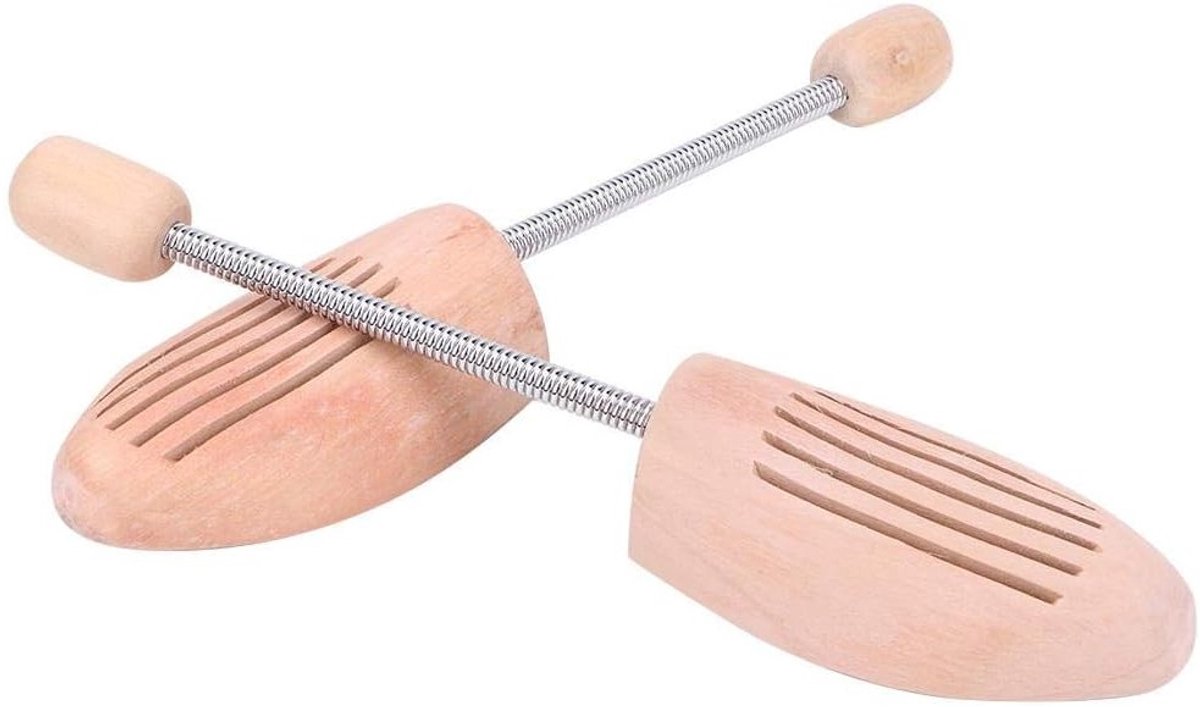 2 Stuks Houten Schoenspanners voor Dames en Heren - Verstelbare Lente Tensioner tegen Vervorming en Kreukels voor Leer en Schoenwinkels