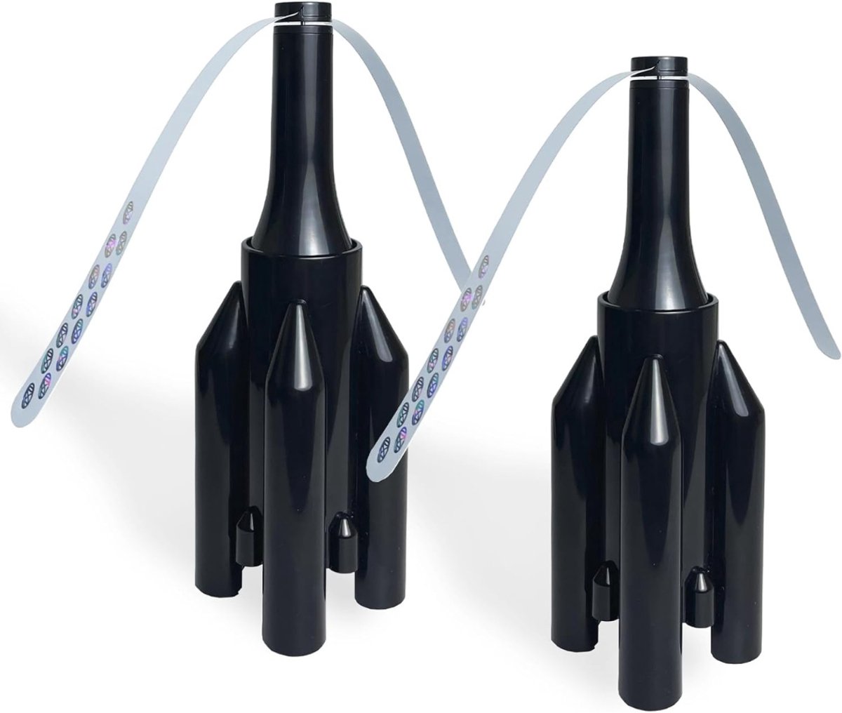 QORA® Vliegenverjager voor op Tafel - Vliegenverjager - Vliegenmeppers - Zwart - 6cm x 6cm x 26cm
