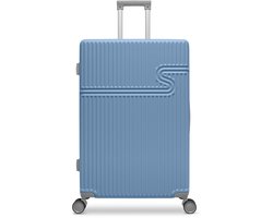 BHPPY Koffer groot 76 × 51 × 28 cm - Reiskoffer met wielen - TSA Slot - 86L - Signature koffer Glacier Lake