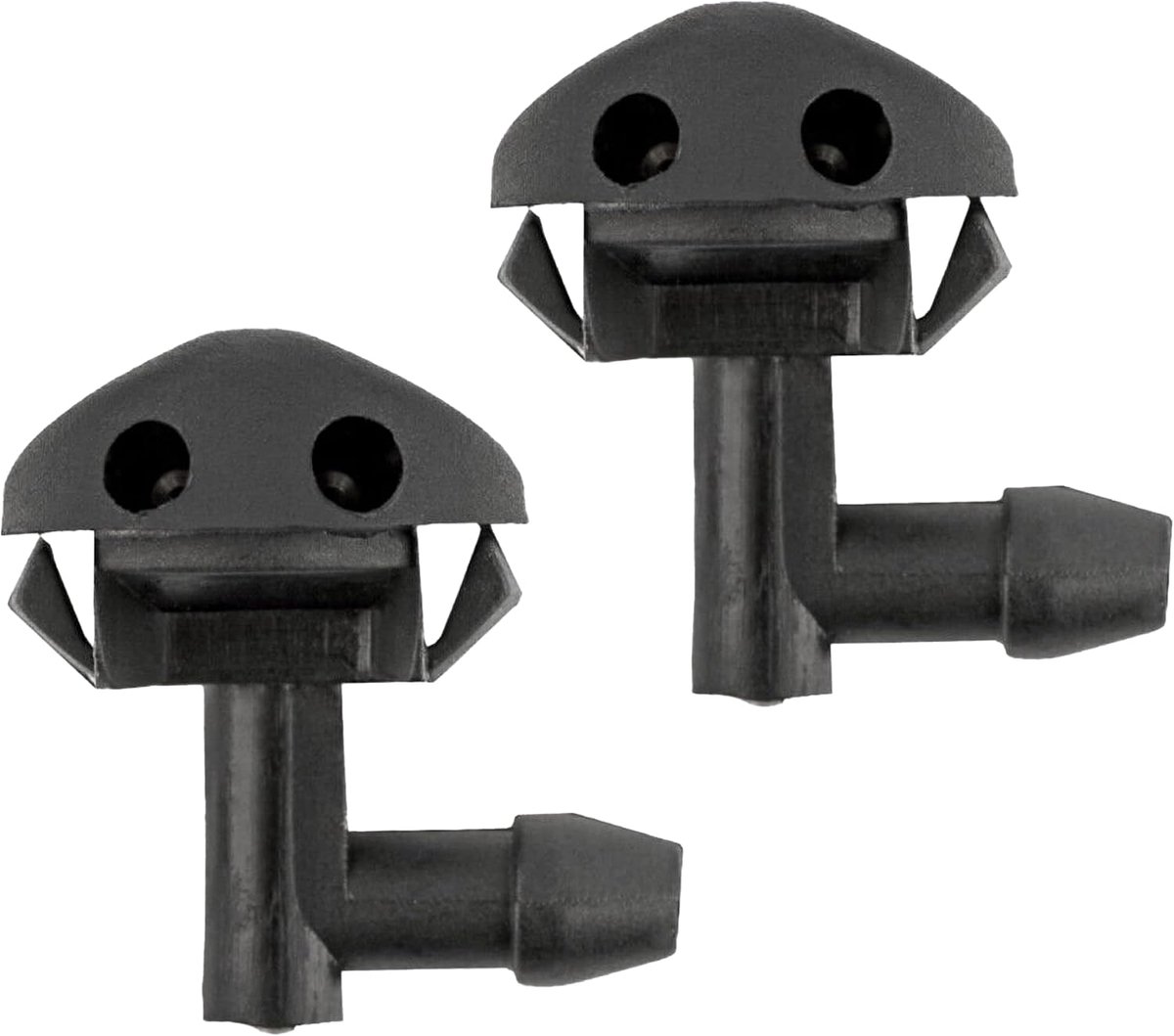 Ruitensproeiers Set - Was nozzles - Auto Onderhoud - Universele Pasvorm - 2 Stuks - Zwart
