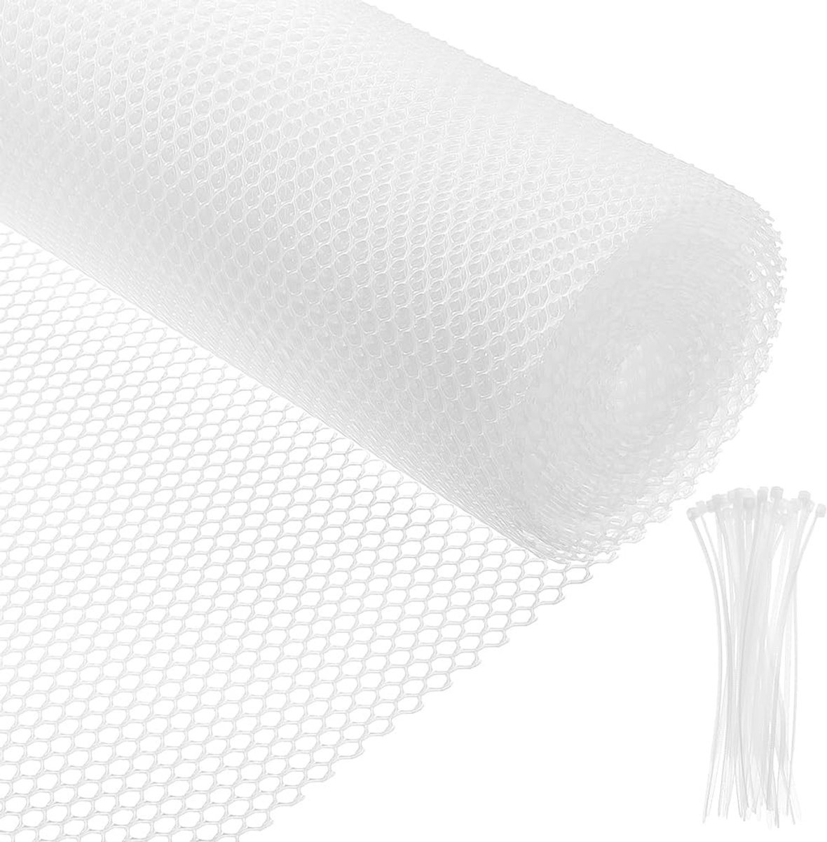 Dailygoods- Hekwerk Kunststof 8 m - Tuinomheining - Dierenbarrière - Pluimvee - Tuinieren - 1,7 mm dik - Tuinhek