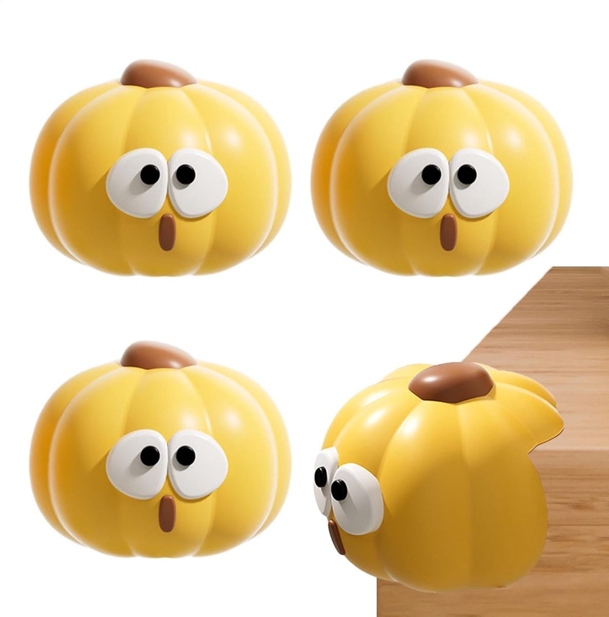 Hoekbeschermers Kinderen - Meubels Bumper - Veiligheid Thuis - Cartoon Vorm - 4 Stuks - Geel