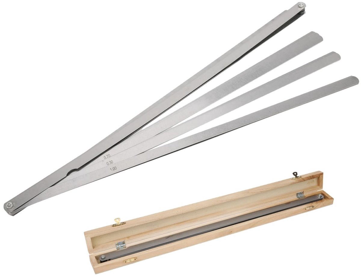 Dailygoods- Voelermaat Draagbaar - 20 Bladen - Metrische Diktemeter - Roestvrij Staal - 500 Mm - Nauwkeurige Controle
