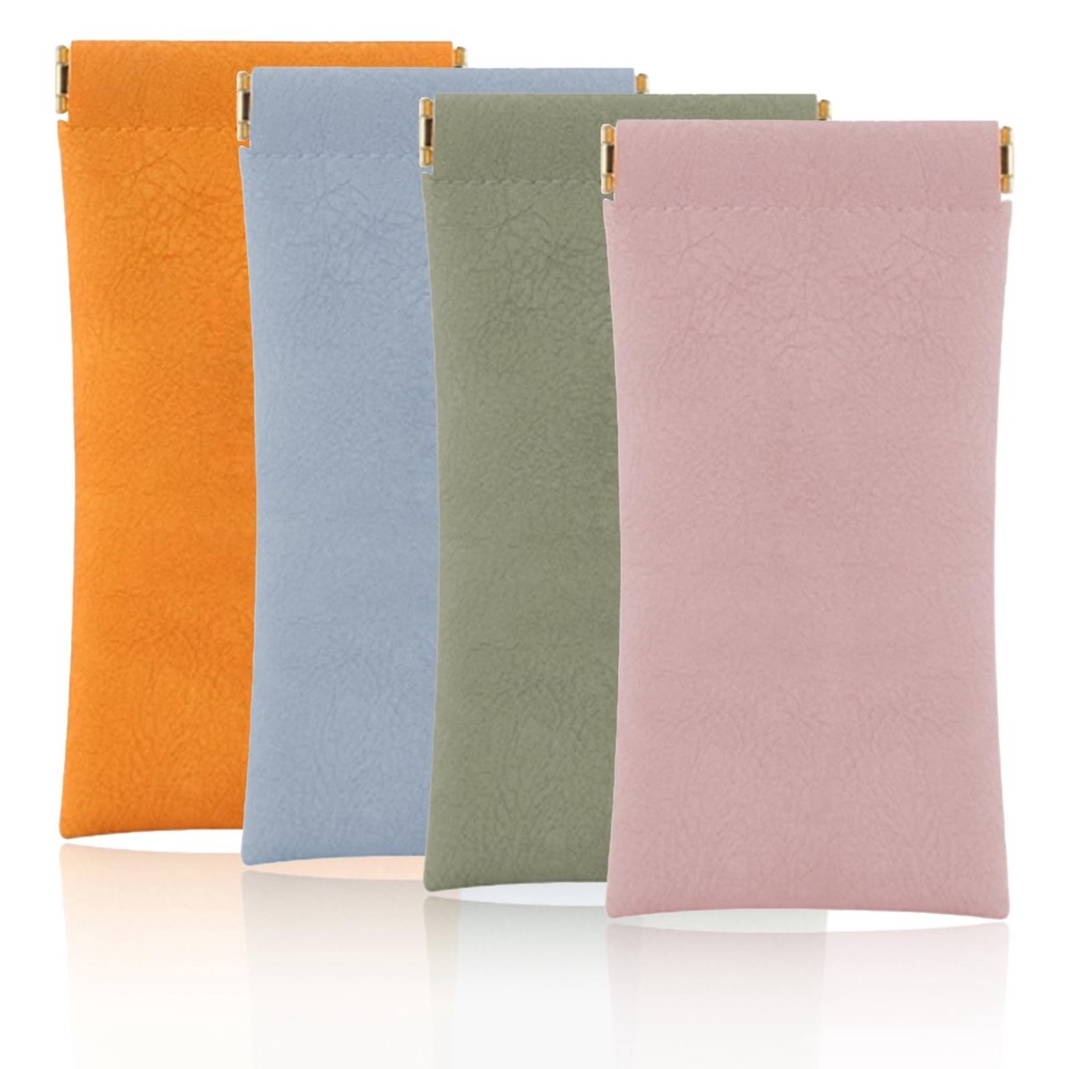 Solidchoice- Brillenkoker Elegant - Brillenkoker Dames - Zachte PU-lederen Beschermhoes - Waterdicht - Draagbaar - Afmetingen 17,0 x 5,0 x 2,5 cm - Brillenetui