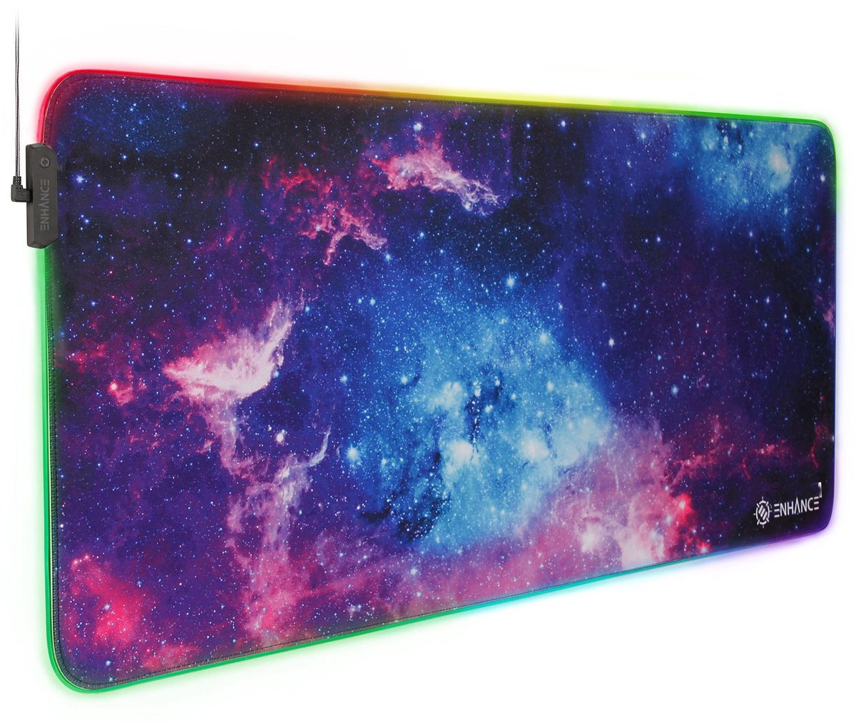 Dailygoods - Led-Bureauonderlegger - Gevoerde Antislip Muismat voor Gaming