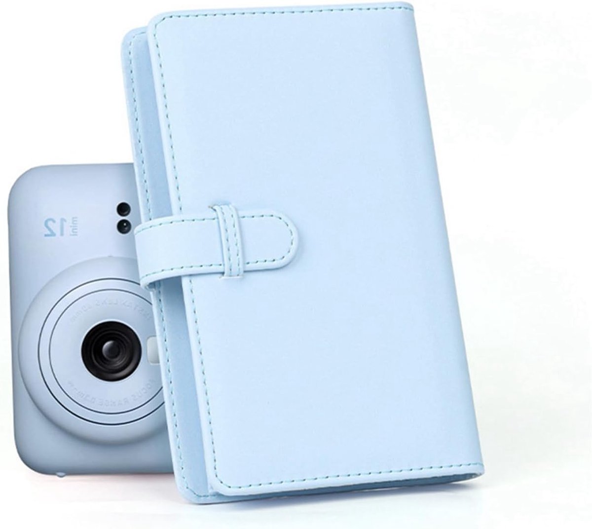 Compact Fotoalbum met 108 Pockets voor 3 Inch Foto's - Ideaal voor Instant Camera's, Filmherinneringen en Kaarten (Blauw)