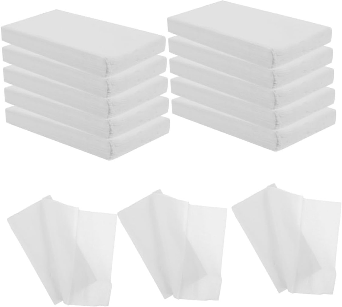 Papieren Tissues - Navullingen Zakdoekjes - Voor Onderweg - Zacht Houtpulp - 15 Pakken - Wit