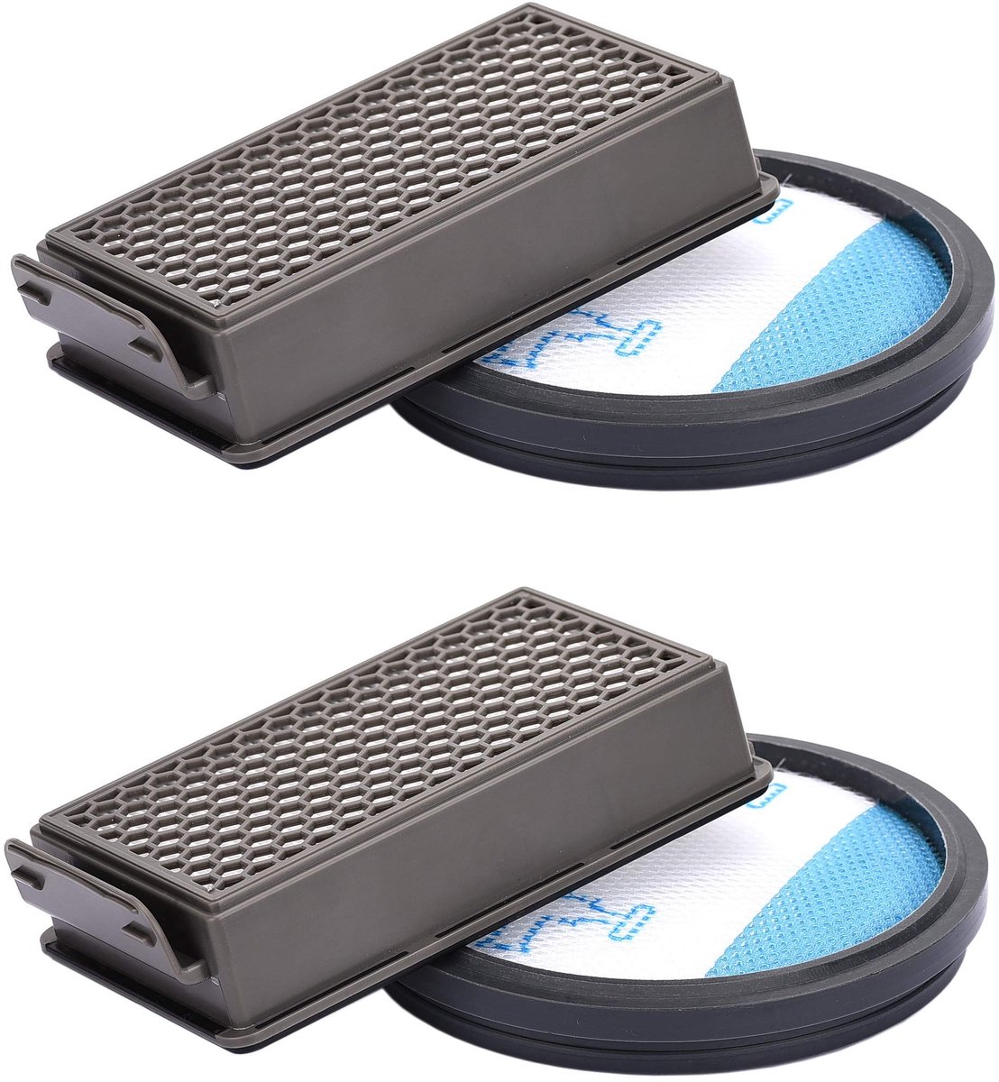 Dailygoods- HEPA Filters 2 Stuks Kit - Stofzuigerfilter Rowenta/Moulinex/Tefal - Compact Power Cyclonic - Schuimfilters - Compatibel met OEM ZR005901 - Stofzuigerfilters