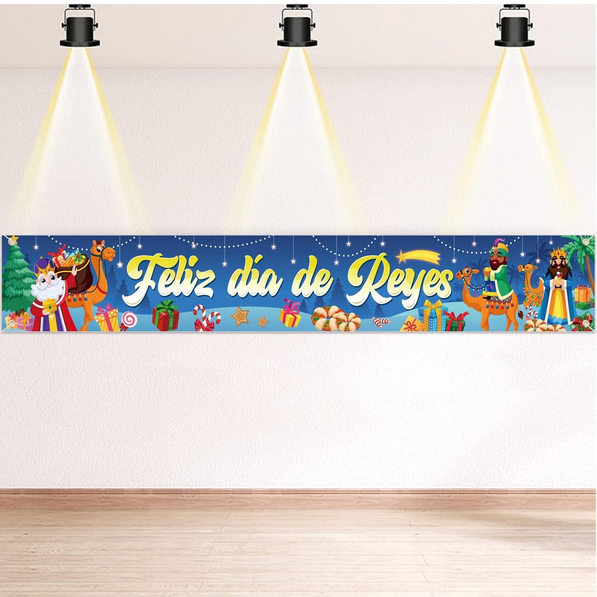 Dailygoods- Pancarta 270 x 40 cm - Decoratie - Interieur - Exterieur - Tuin - Feestdagen - Banner