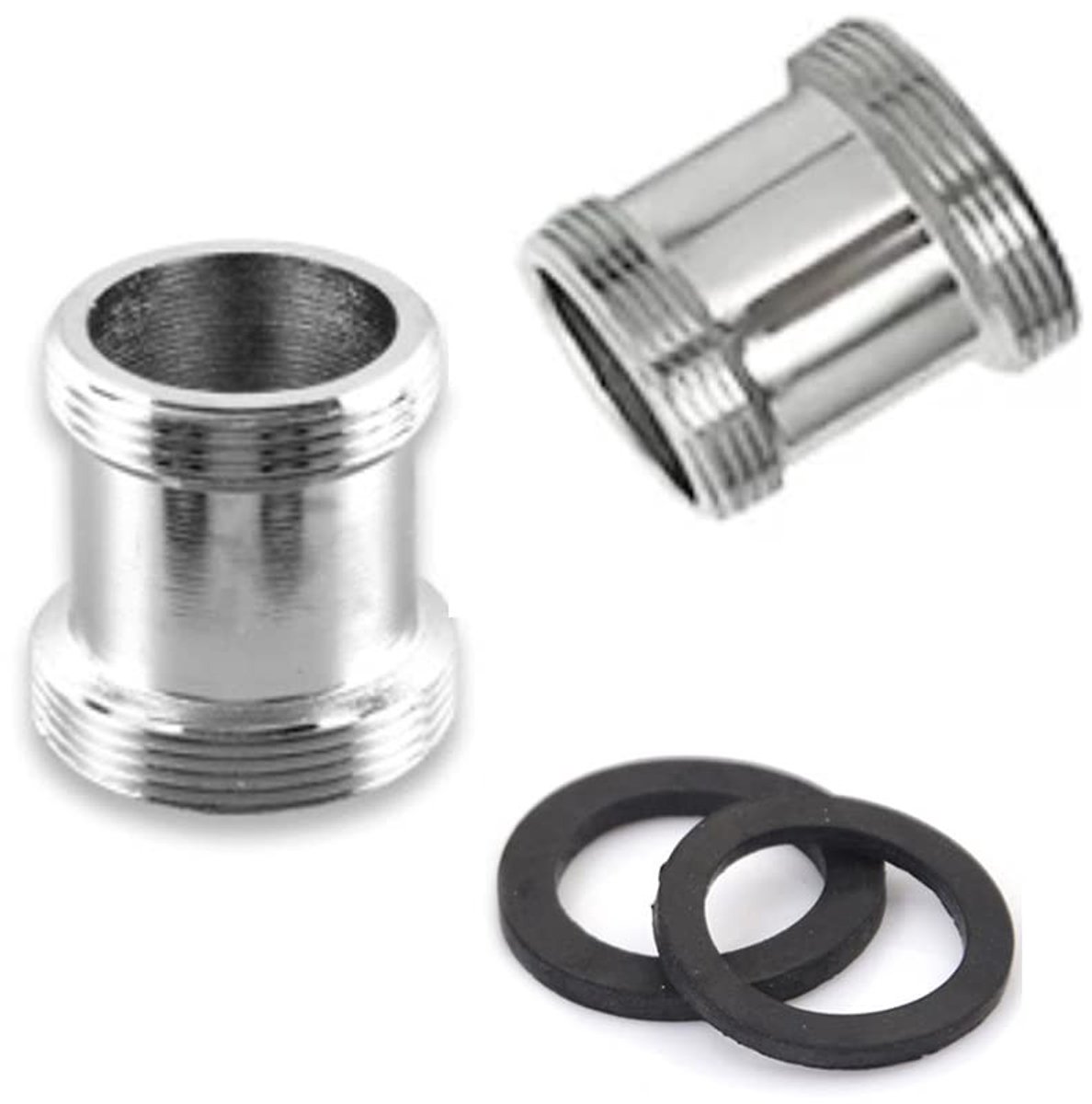 Dailygoods - Messing Kraan Adapter - Waterbesparend - 22mm naar 21mm - Geschikt voor Goots