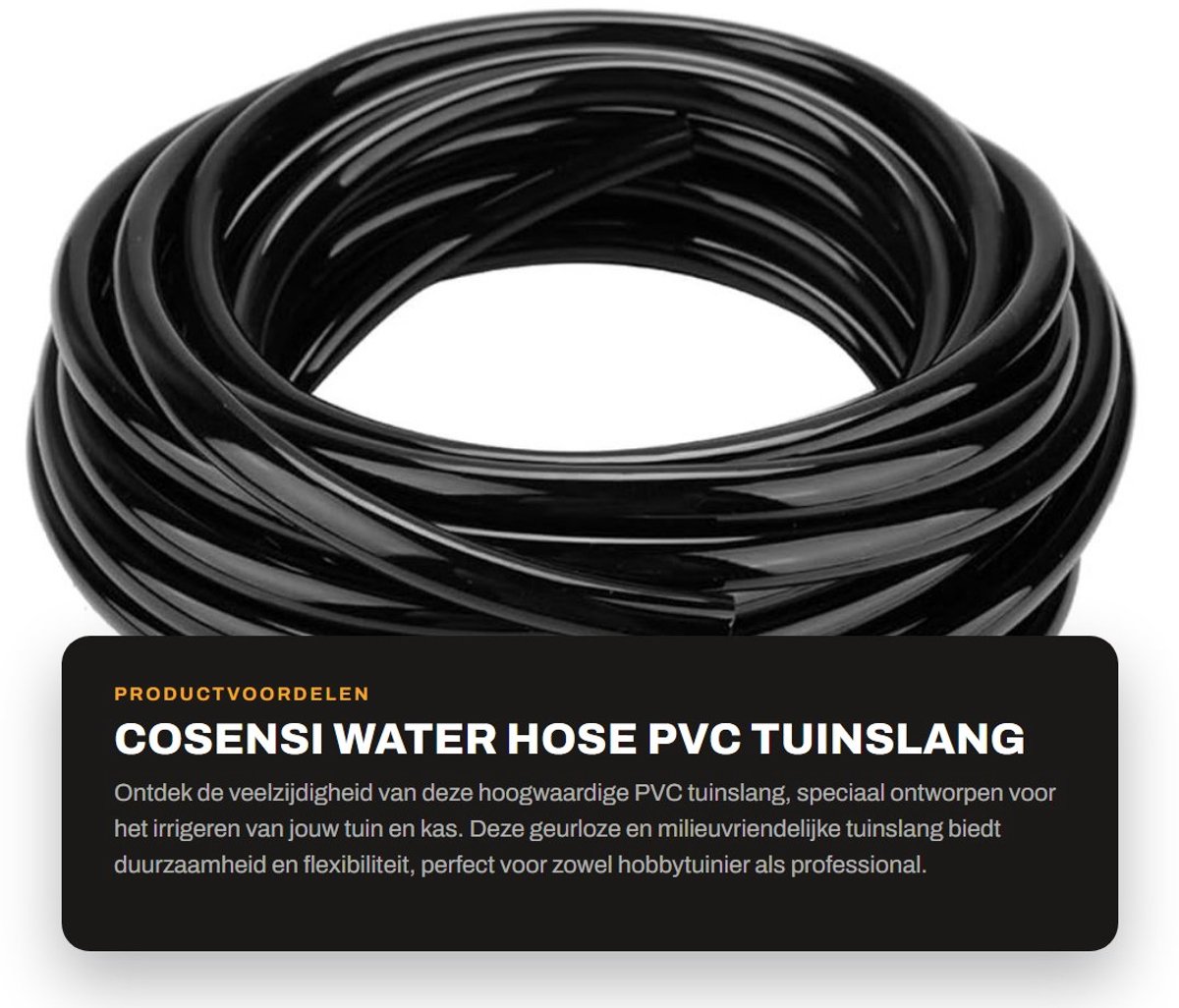 Solidchoice- Tuinslang 30 Meter - PVC Tuinslang - Tuinslanghouder - Tuinslang Koppelingen - Tuinslang Spuitpistool - Duurzaam en Milieuvriendelijk - Irrigatieslang