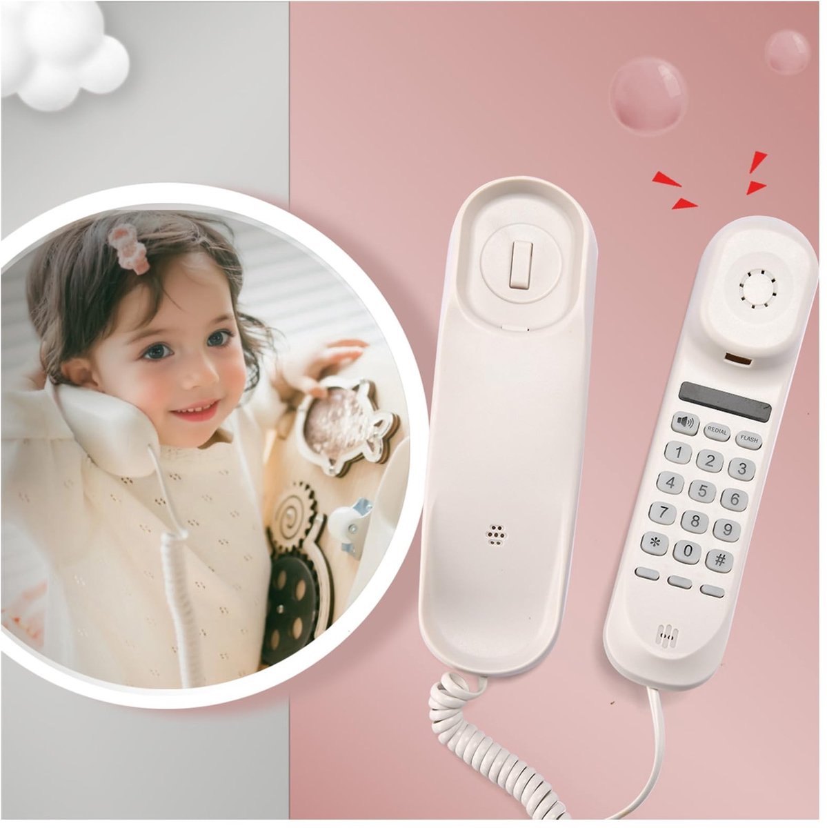 Dailygoods- Speelbord Sensorisch - DIY Busy Board - Montessori Muzikale Speeltjes - Ontwikkelingsmaterialen 1-4 Jaar - Peuter Speelaccessoires - Kinderneptelefoon met Geluid - Speelmat