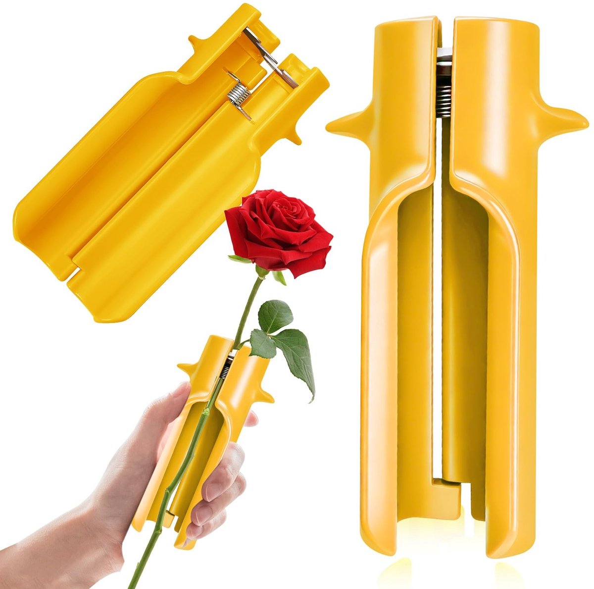 Dailygoods- Doornverwijderaar Professionele Bloemist - Bloem Cleaner - Rozedoornstripper - ABS Constructie - Dual-Tension Technologie - Voor Thuisgebruik - Bloemenstripper