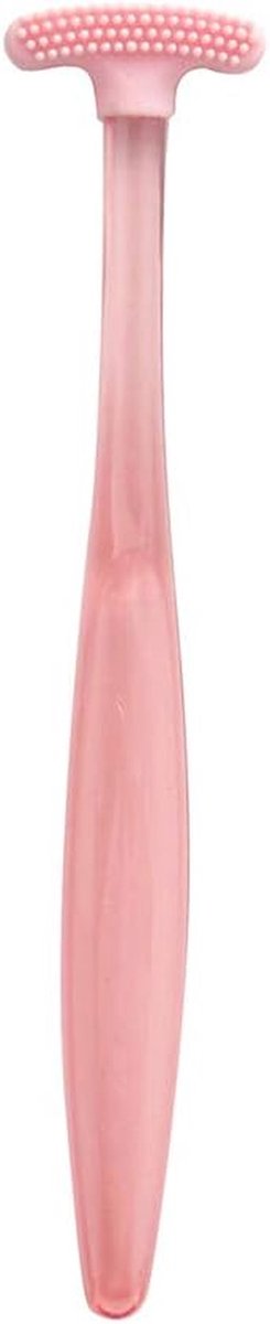 Tong Schraper - Mondreiniger - Frisse Adem - Boogvormig Ontwerp - 137 cm - Roze