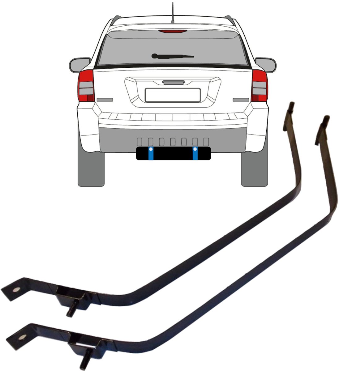 Brandstoftank klemmen voor Jeep Compass 2006-2017