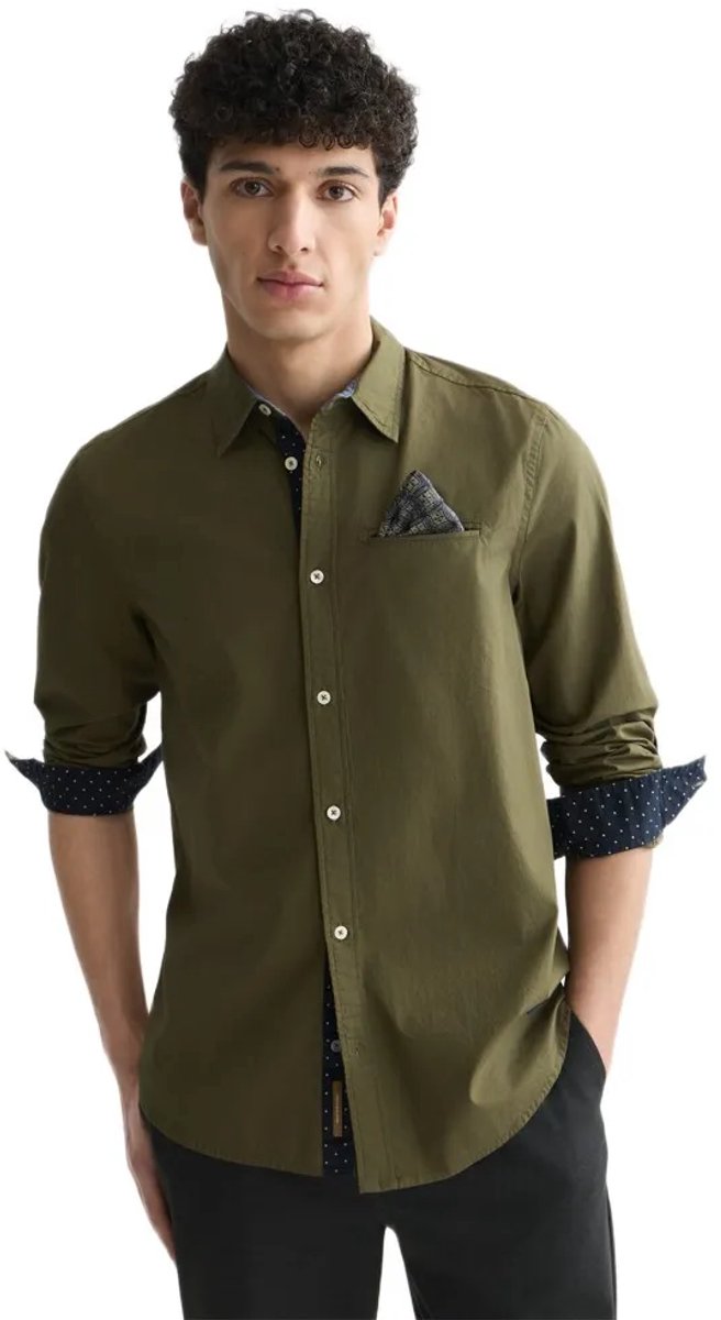 Scotch & Soda 184701 Overhemd Met Lange Mouwen Groen 2XL Man