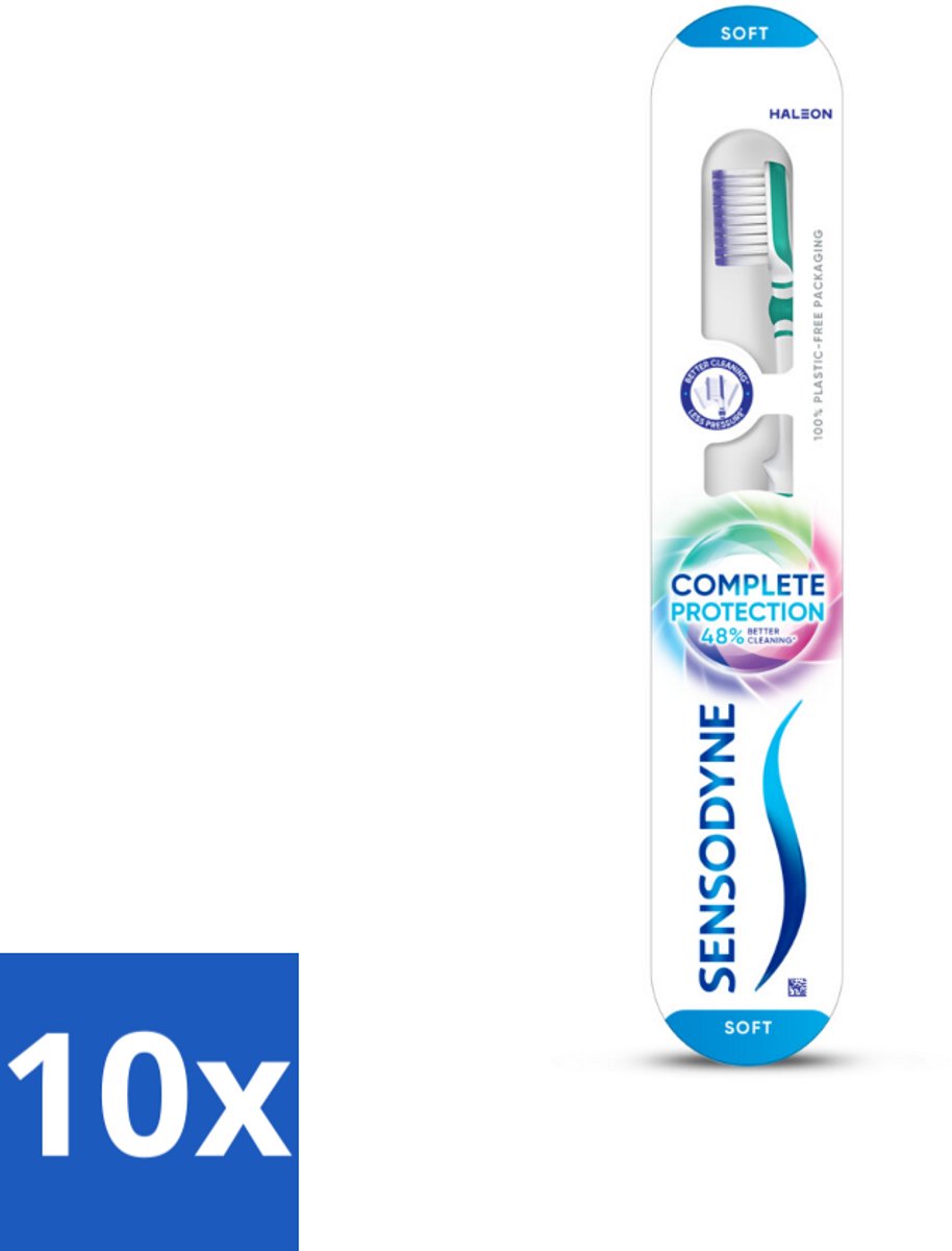 Sensodyne - Tandenborstel - Complete Care Soft - Volledige Zorg - 1 tandenborstel - Bulkverpakking - 10 stuks