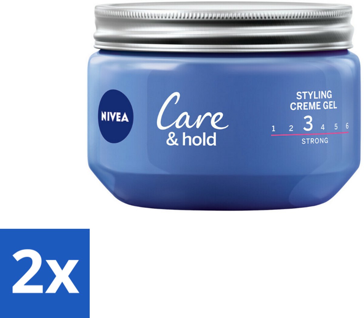 2 x NIVEA - Stylingscrèmegel - Verzorging & Stevigheid - Reinigt Onmiddellijk De Poriën - 150 ml - Haarstyling - Stylingcrème - Haargel - NIVEA - Haarverzorging