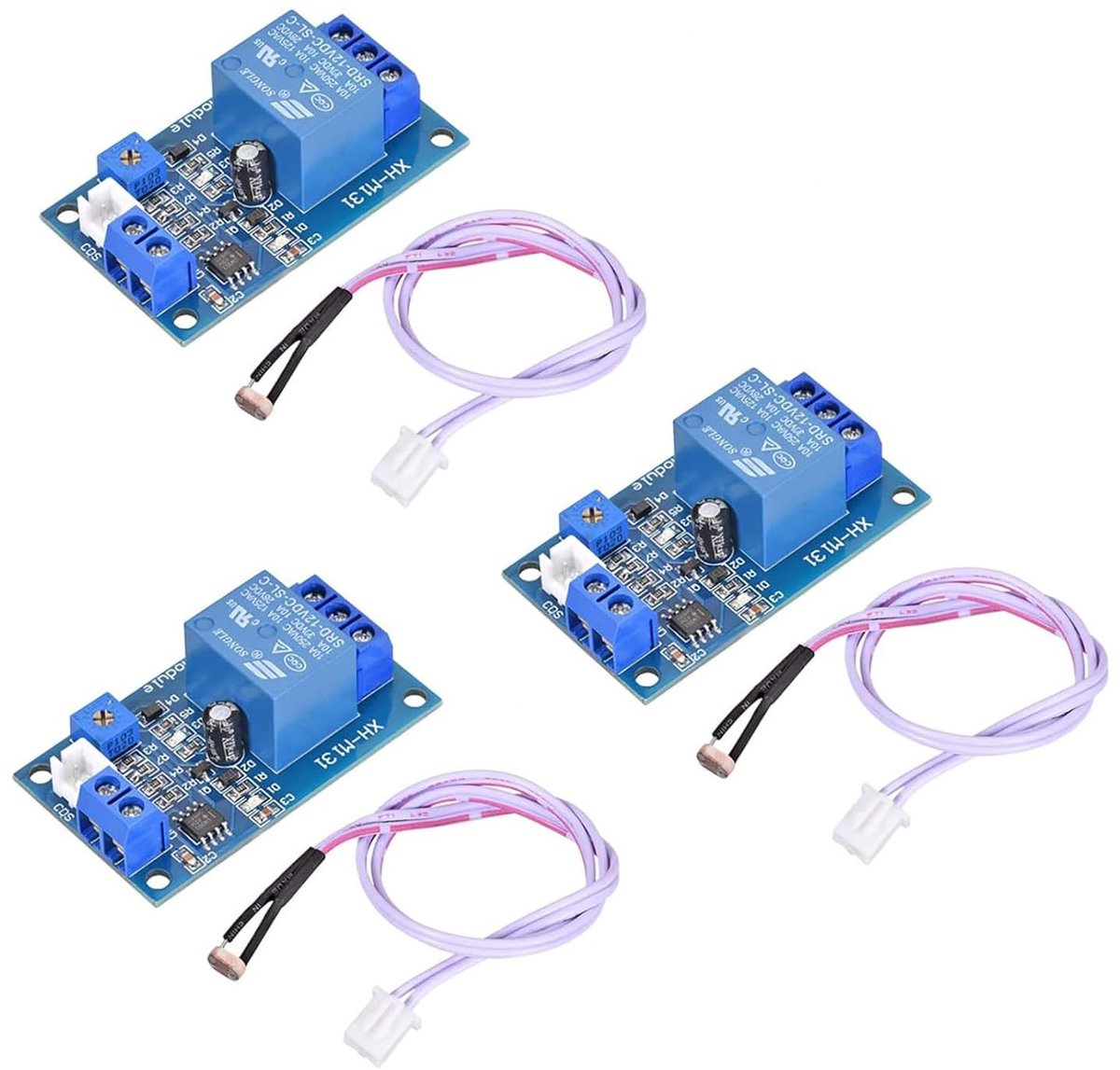 Fotoresistor relaismodule 12V - Automatische lichtschakelaar - 3 stuks - Energiezuinig - ShopVlot