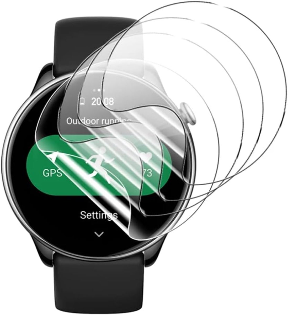 Smartwatch schermbeschermer - 6 stuks hydrogel film - zacht TPU - zelfherstellend - eenvoudige installatie - ShopVlot