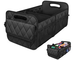 Kofferbak Organizer - 50L - Opvouwbare - Auto Organizer - Kofferbak Opbergbox - Opvouwbare Kofferbaktas - Autotas - Auto opbergmand - Voor boodschappen, gereedschap en reisaccessoires - Zwart
