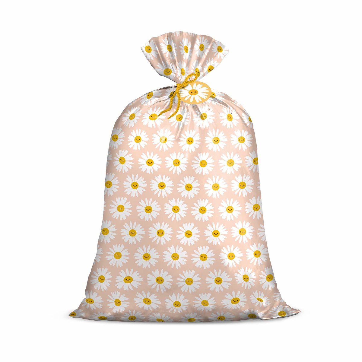 geschenkzakje jumbo 142,3 x 91,5 cm - plastic - bloemendesign - perfect voor verjaardagen - ShopVlot