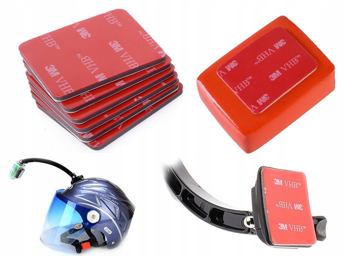 2x 3M VHB Plakstrips voor Sportcamera's - Sterke Bevestiging
